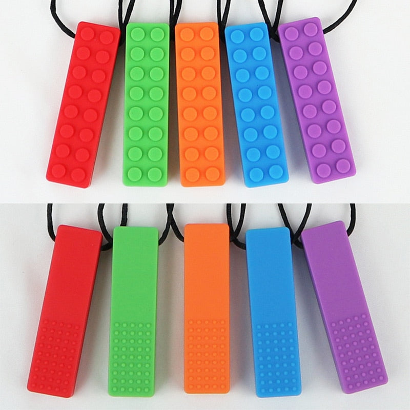 The Pencil Grip Silicone U Tube Style Teething Necklace : Target
