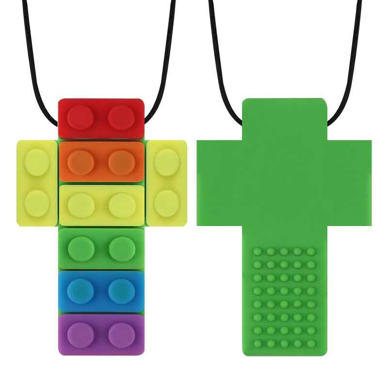 Sensory Necklace Brick Chewy Silicone Biting Pencil